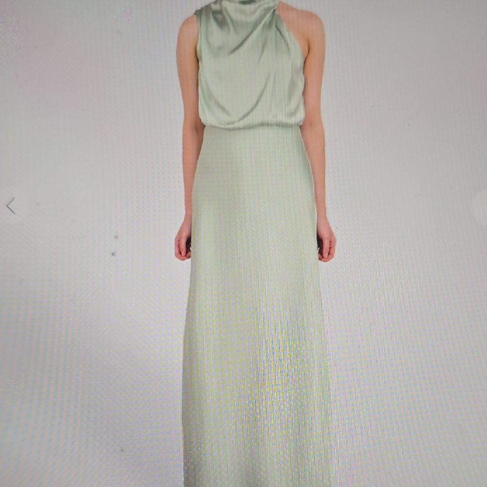 Hello Molly Satin, Halter Maxi Dress L